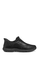 Geox Men Black U Nebula 2.0 Plus Lace-Up Leather Casual Shoes | Derimod