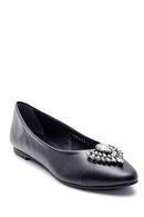Women's Stone Detailed Ballerinas | Derimod