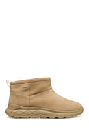Geox Women Beige D Spherica 4X4 B Abx B - Suede Suede Leather Teddy Boot | Derimod