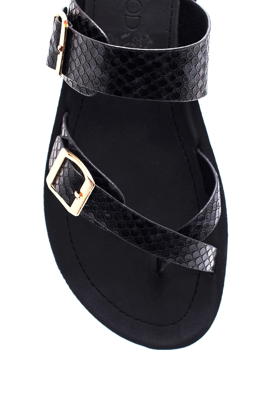 Women's Snake Patterned Flip Flops