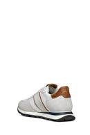 Geox Men's White Spherica Lace-up Leather Sneaker | Derimod