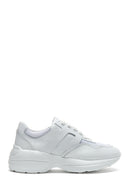Women's Leather High Sole Sneaker | Derimod