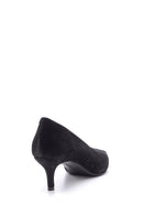 Women's Suede Leather Heeled Shoes | Derimod
