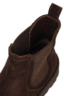 Male Brown Suede Chelsea Boots | Derimod