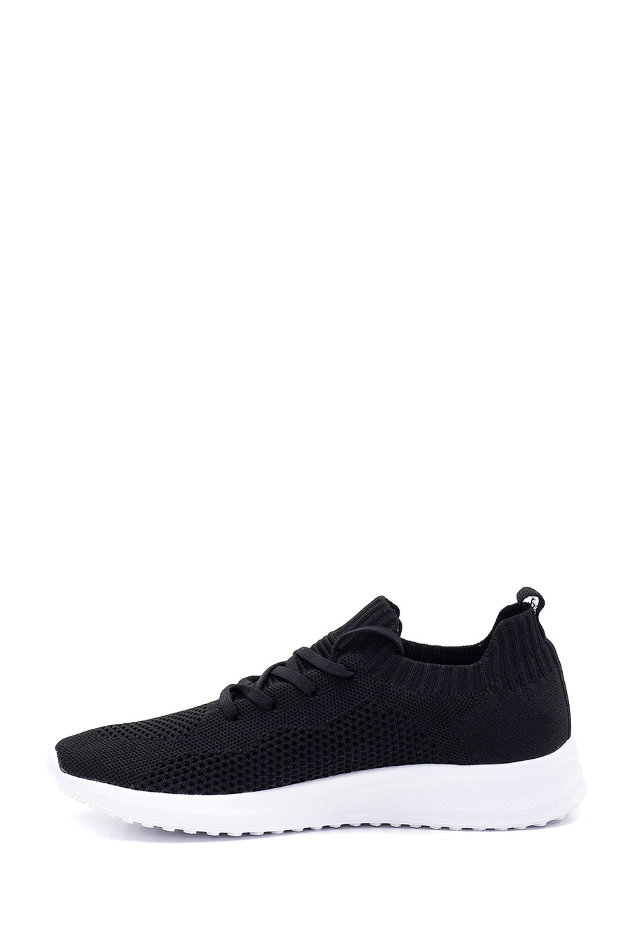Women's Black Fabric Sneaker