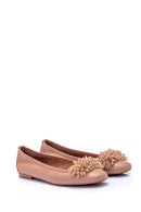 Women's Beaded Ballerinas | Derimod