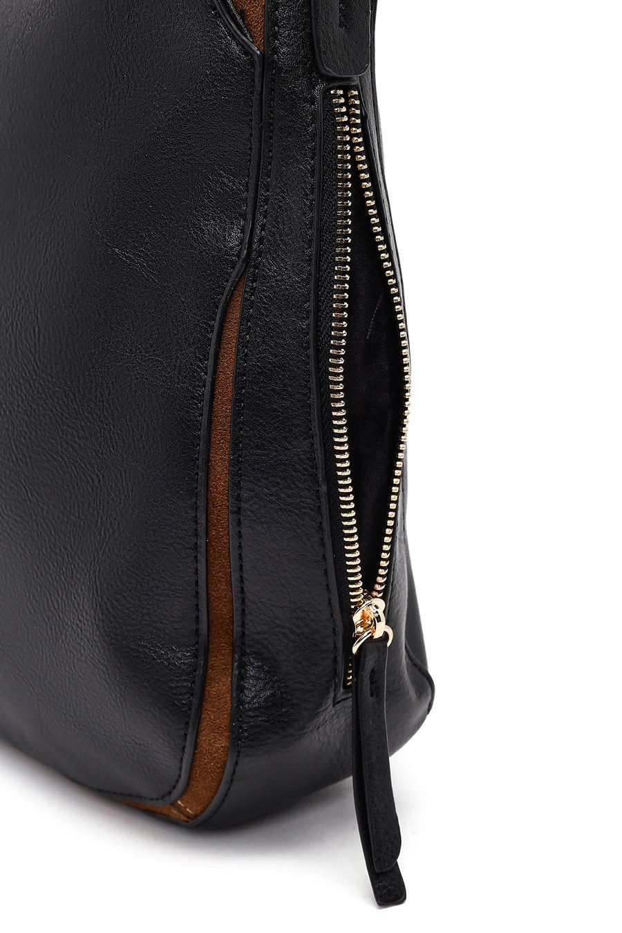 Woman Black Long-Strap Shoulder Bag