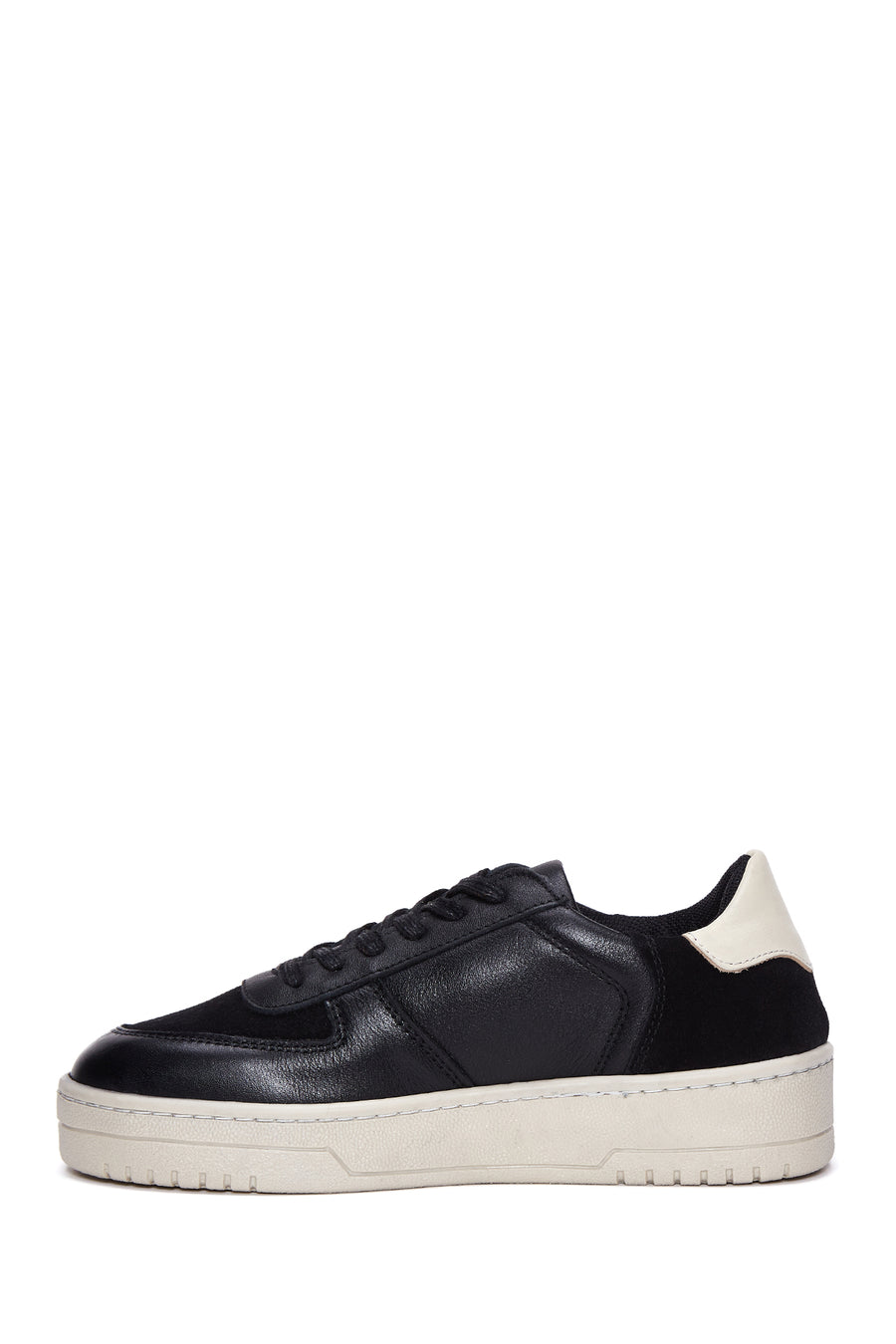 Women's Black Leather Sneaker