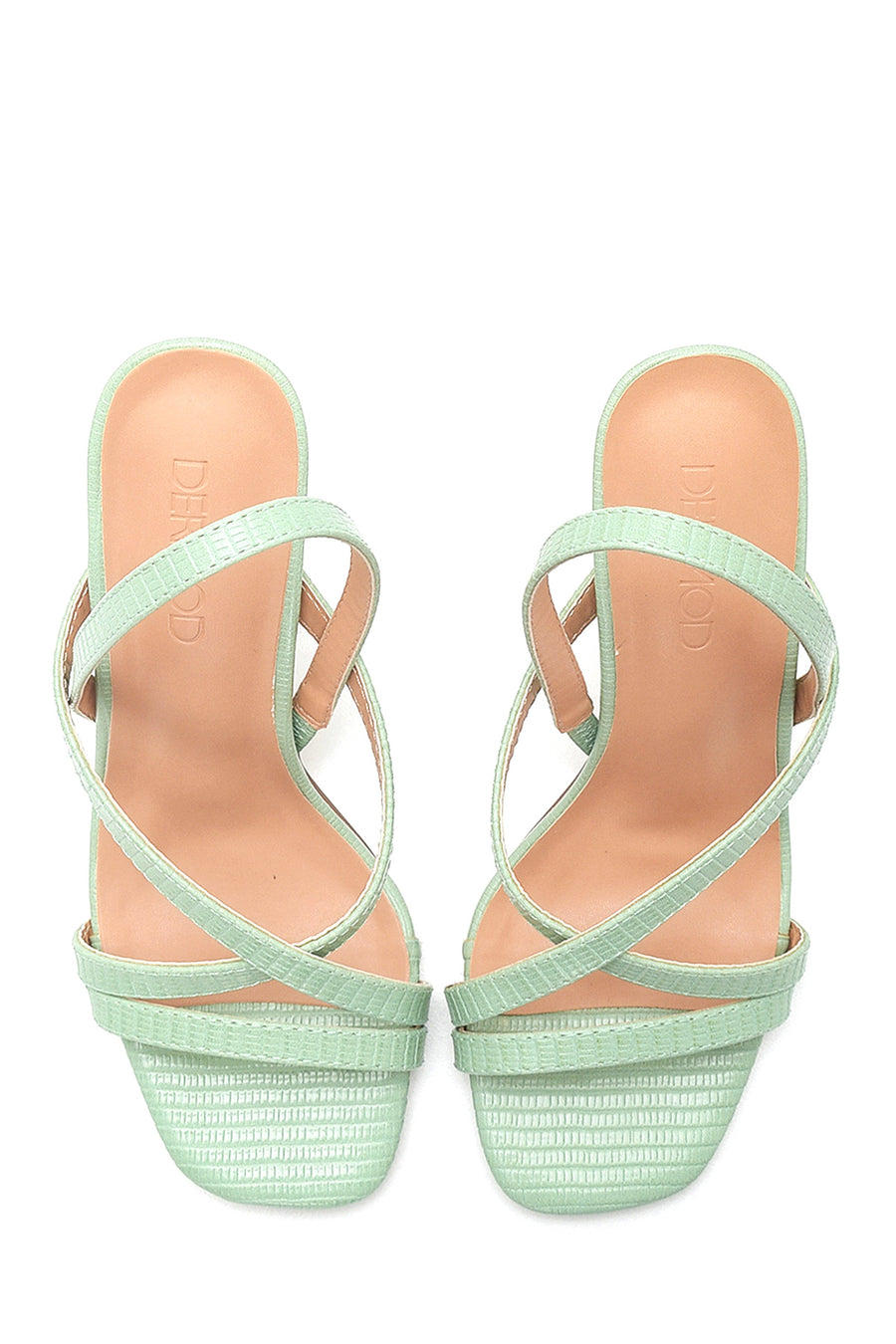 Women's Green Heeled Sandals