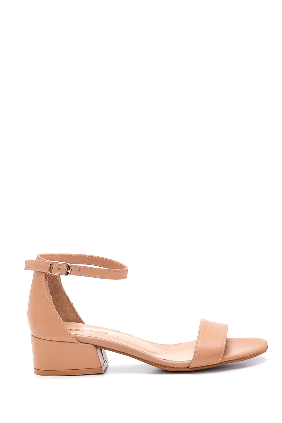 Women's White Casual Heeled Sandals 22SFE462318 | Derimod