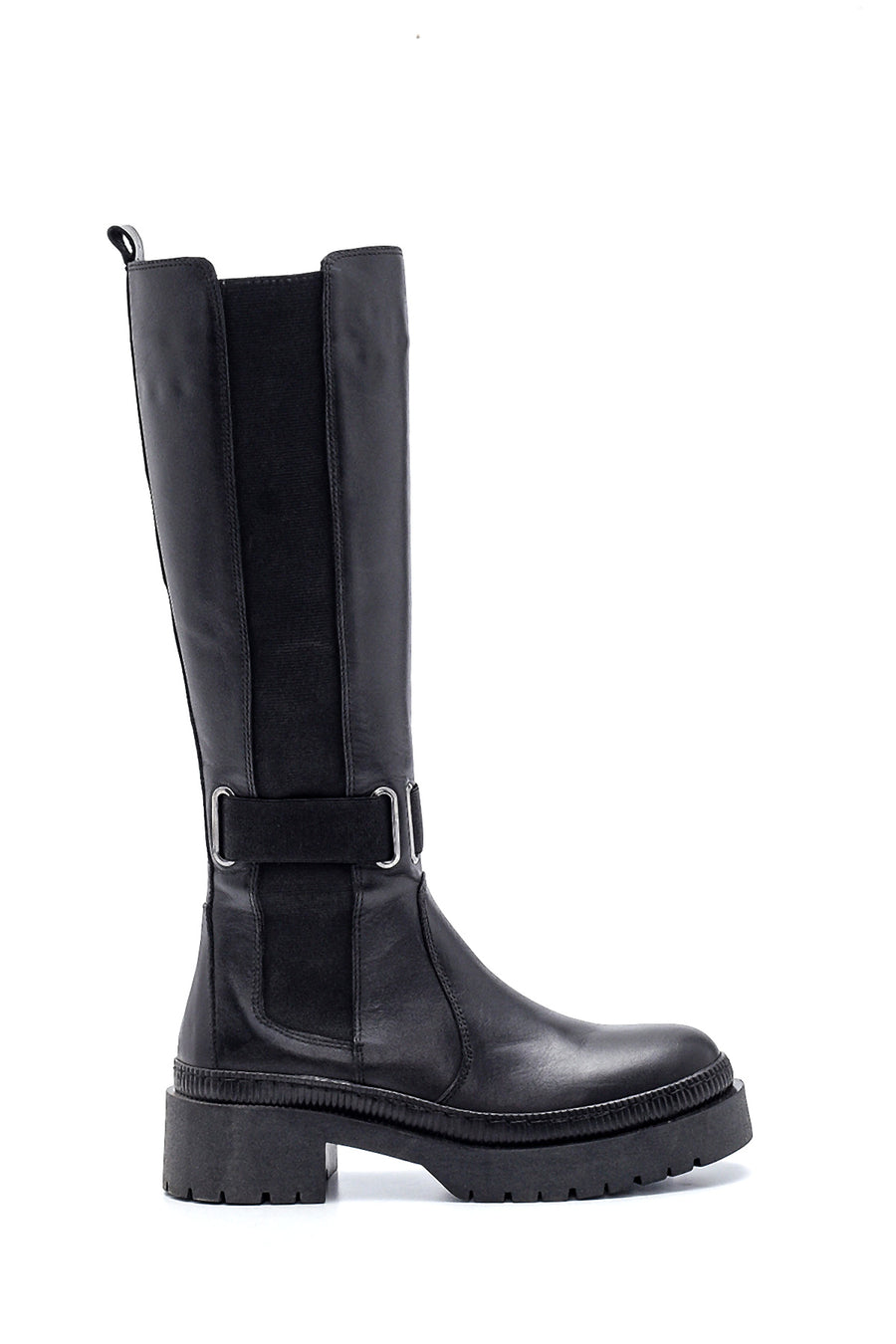 Women's Leather Zippered Boots 21WFD201618 | Derimod