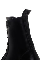 Women's Black Zippered Leather Boots | Derimod