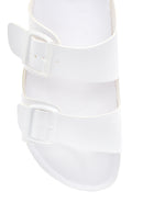 Men's Leather Double Buckle Slippers | Derimod
