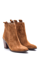 Women's Heeled Suede Leather Boots | Derimod