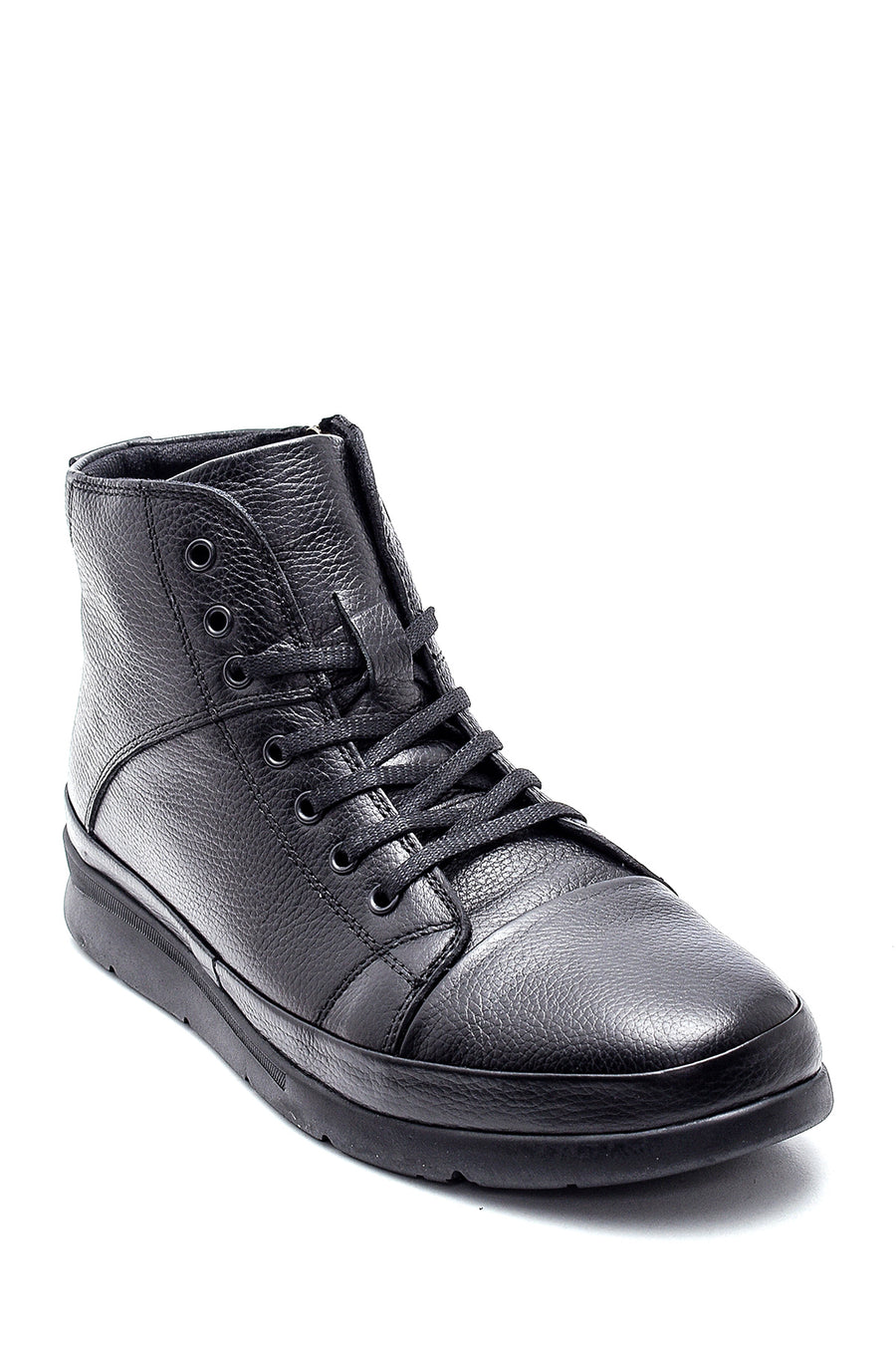 Men's Leather Zippered Boots