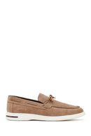 Erkek Vizon Süet Deri Casual Loafer | Derimod