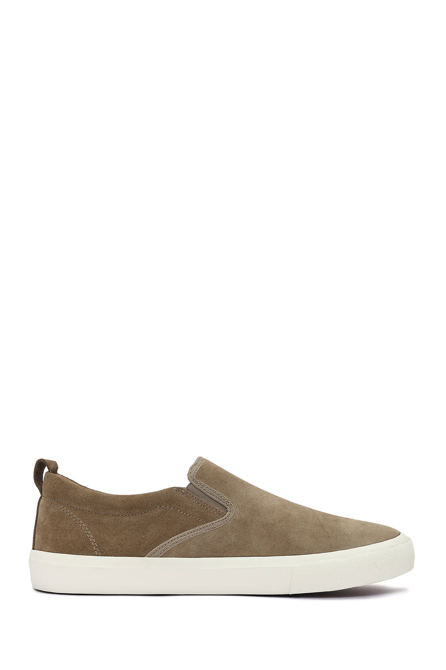 Erkek Vizon Nubuk Deri Loafer 25SFD7076V3 | Derimod