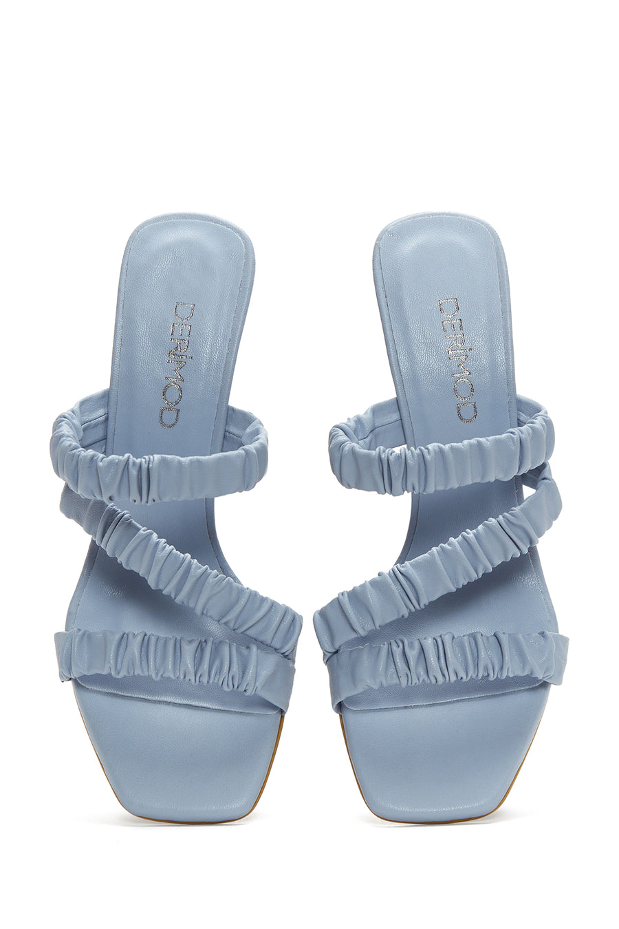 Women's Blue Heeled Slippers