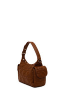 Woman Brown Long-Strap Quilted Shoulder Bag | Derimod