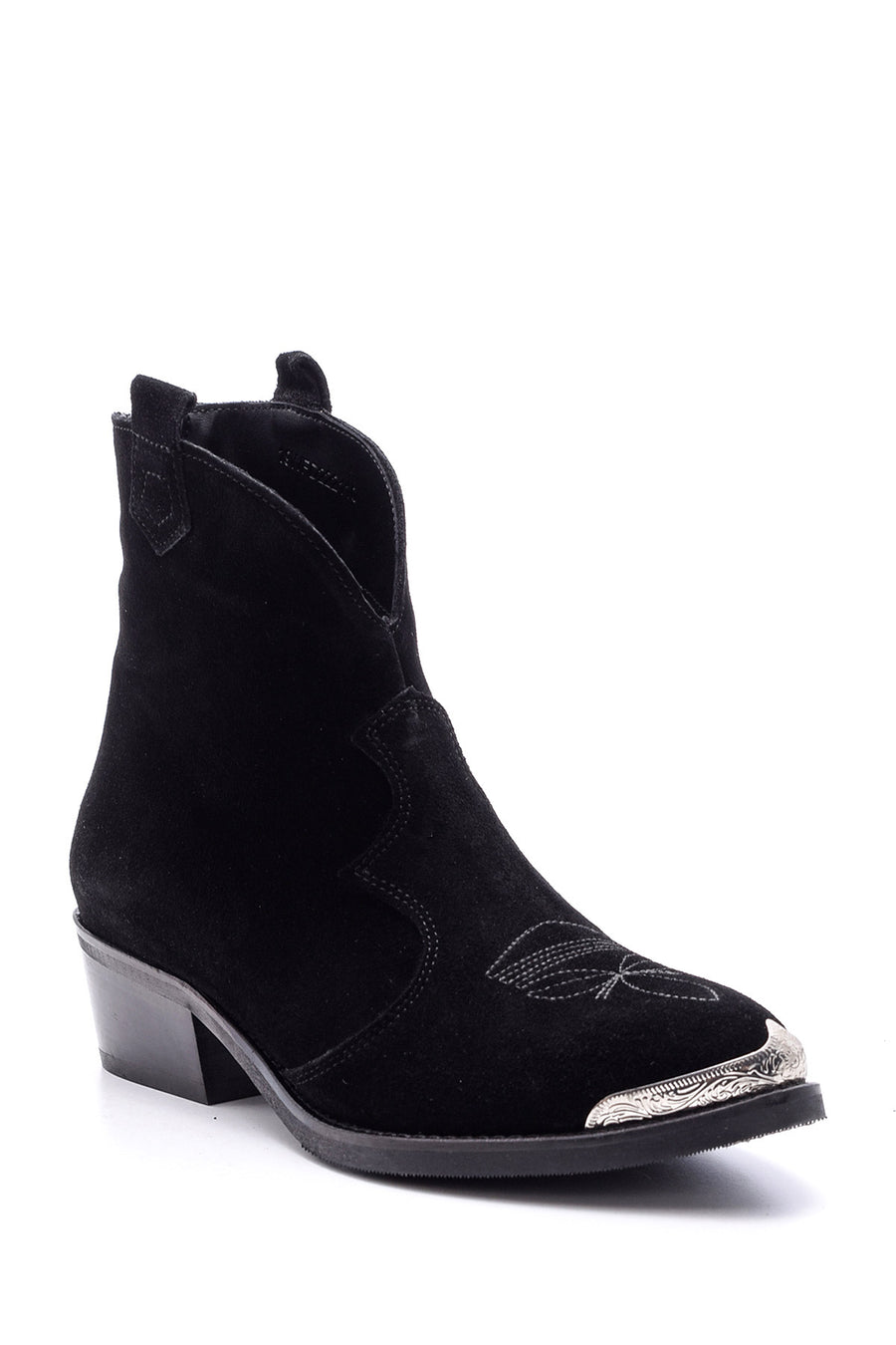Women's Suede Leather Cowboy Boots