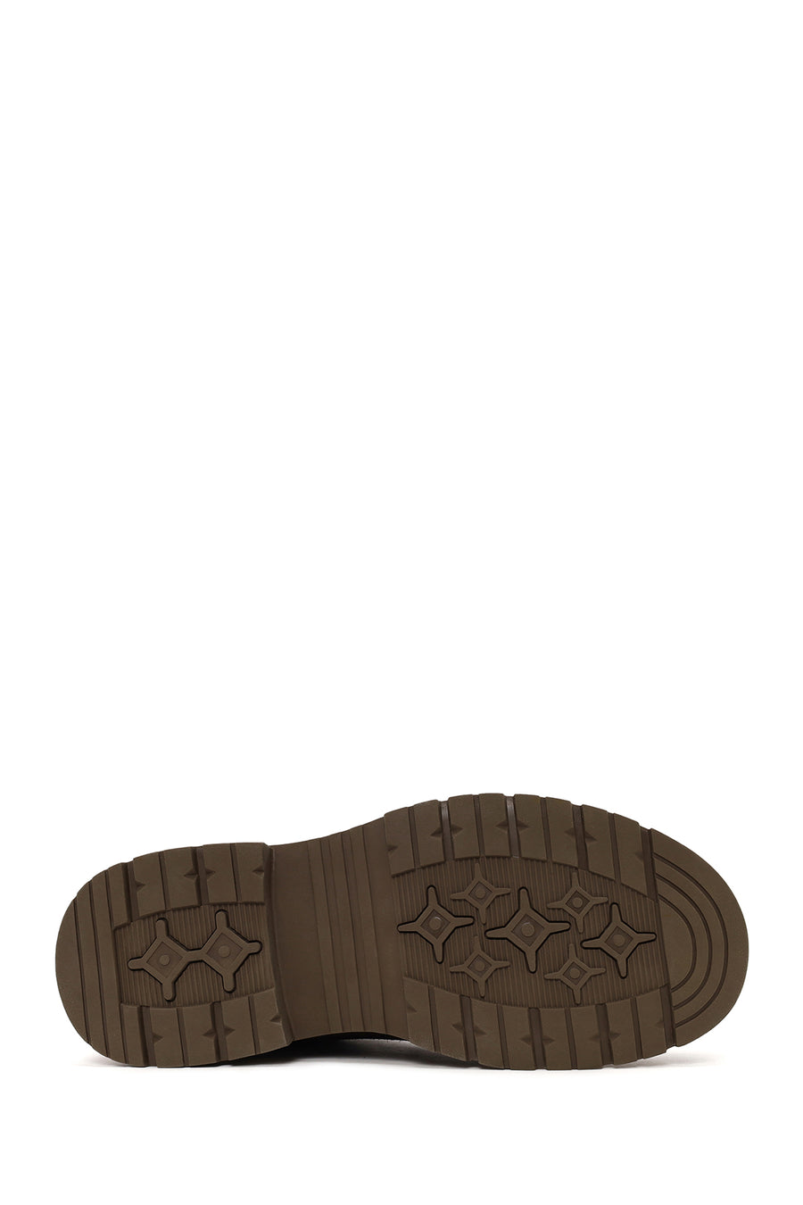 Male Brown Lace-up Thick-Soled Suede Casual Boots