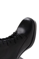 Women's Black Leather Heeled Boots | Derimod