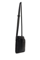 Male Black Leather Crossbody Bag | Derimod