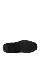Male Black Lace-Up Thick-Soled Leather Casual Shoes | Derimod