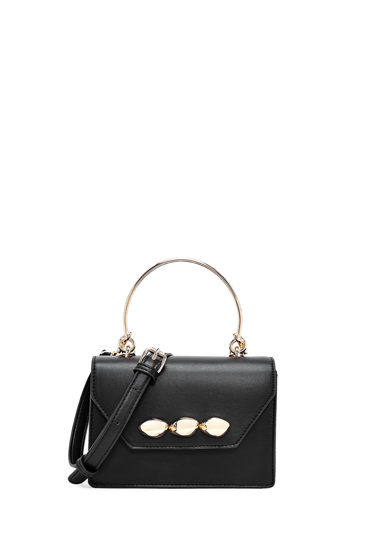 Women's Black Long Strap Mini Classic Handbag 25SBD273818 | Derimod