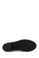 Woman Brown Buckled Suede Masculine Loafer | Derimod