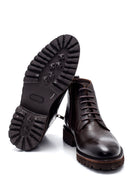 Men's Leather Zippered Boots | Derimod