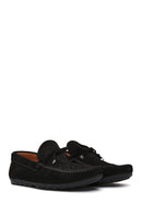 Men's Black Suede Leather Casual Loafer | Derimod