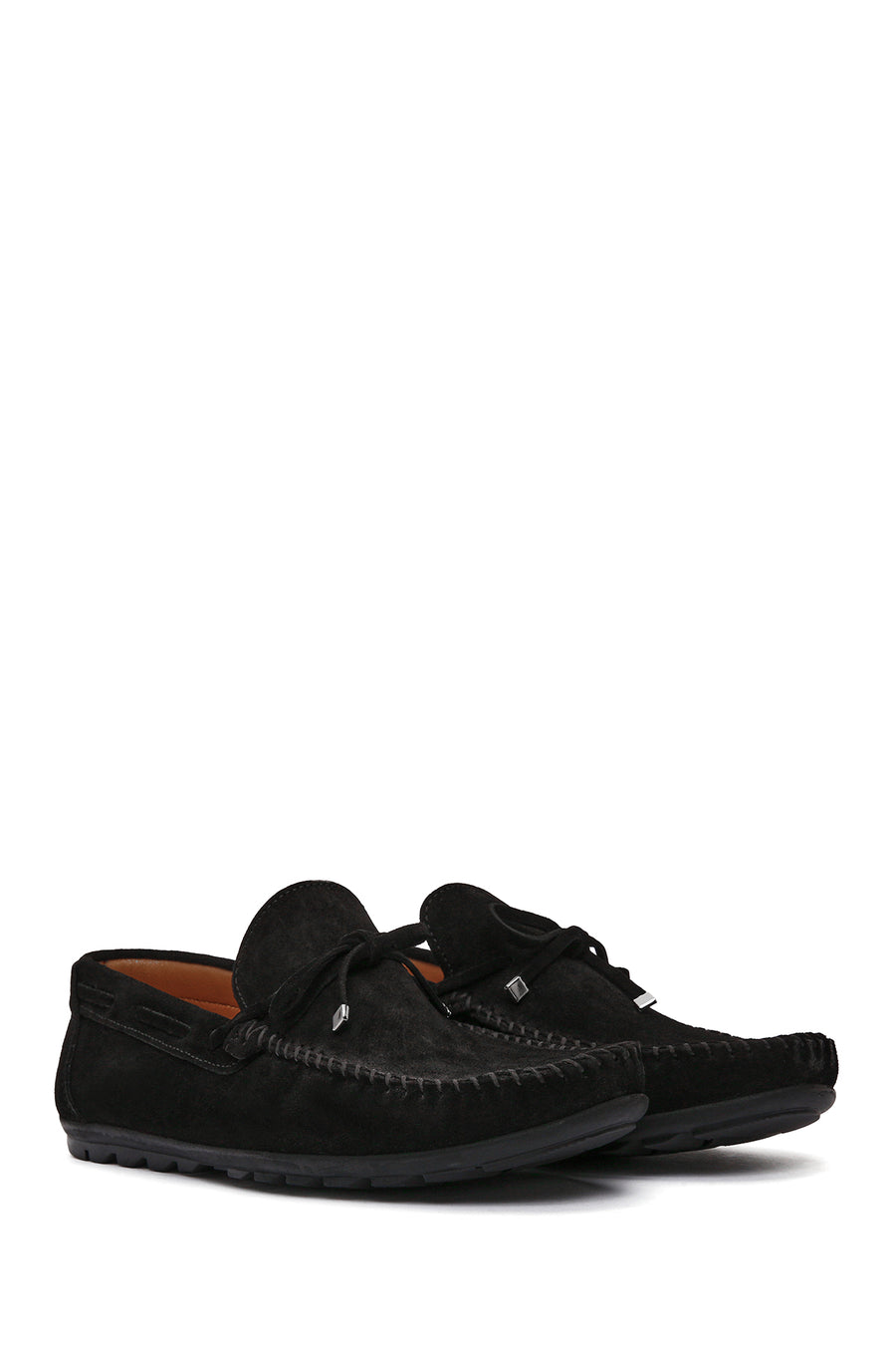 Men's Black Suede Leather Casual Loafer