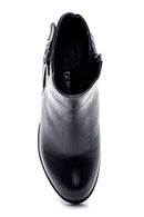 Women's Leather Quilted Detailed Boots | Derimod
