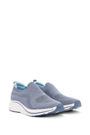Derimod Zero Women's Blue Thick-Soled Fabric Sneakers | Derimod