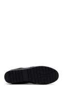 Woman Black Leather Comfort Shoes | Derimod