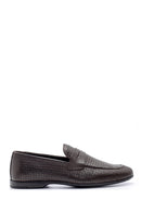 Men's Leather Printed Loafer | Derimod