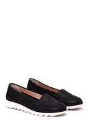 Women's Leather Shiny Ballerinas | Derimod