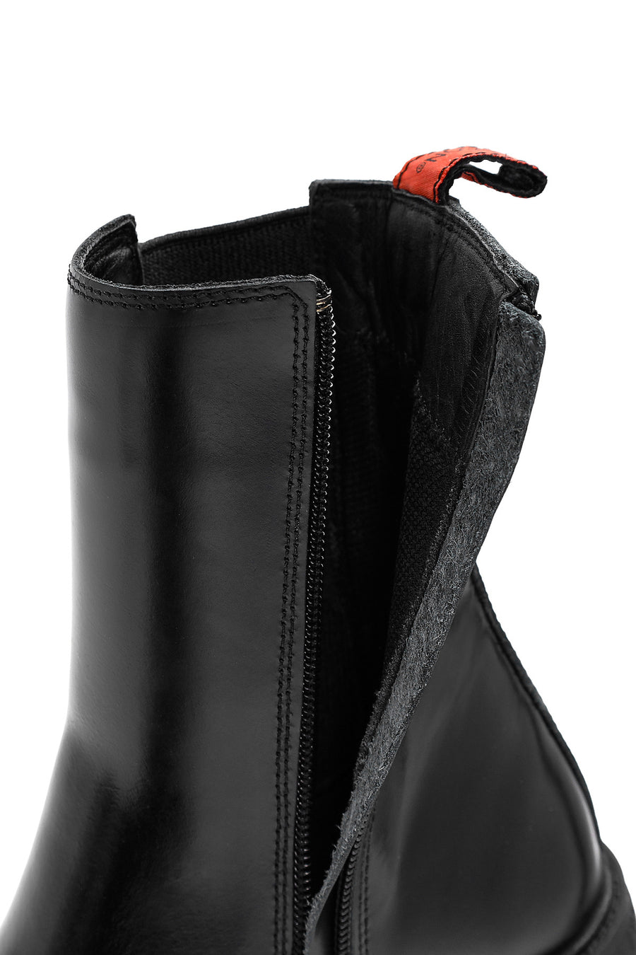 Harley Davidson Women's Black Zippered Leather Chelsea Boots
