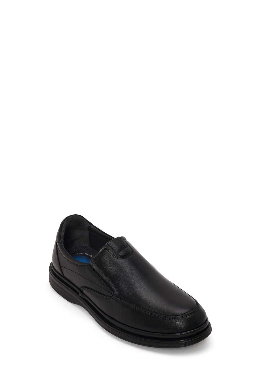 Erkek Siyah Deri Konfor Loafer