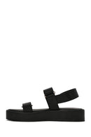 Women's Black Thick Soled Sandals | Derimod