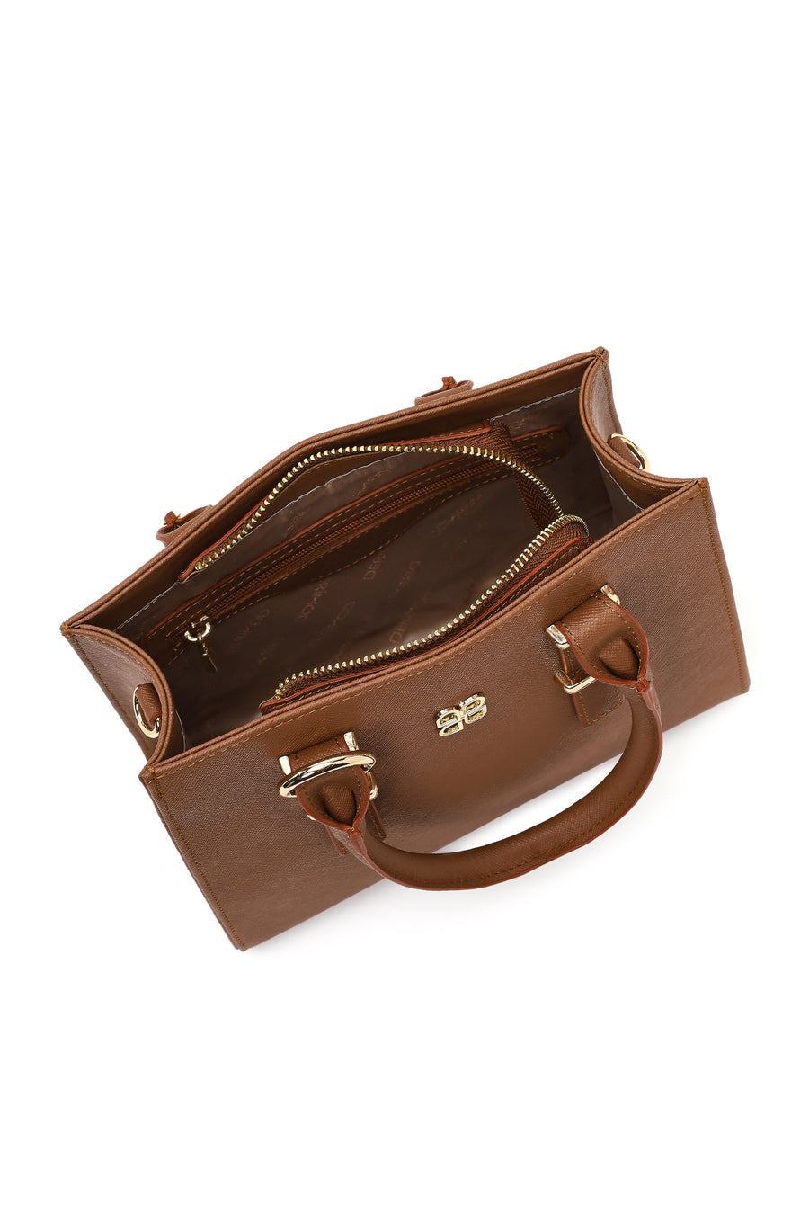 Women's Beige Long Strapped Accessorized Handbag
