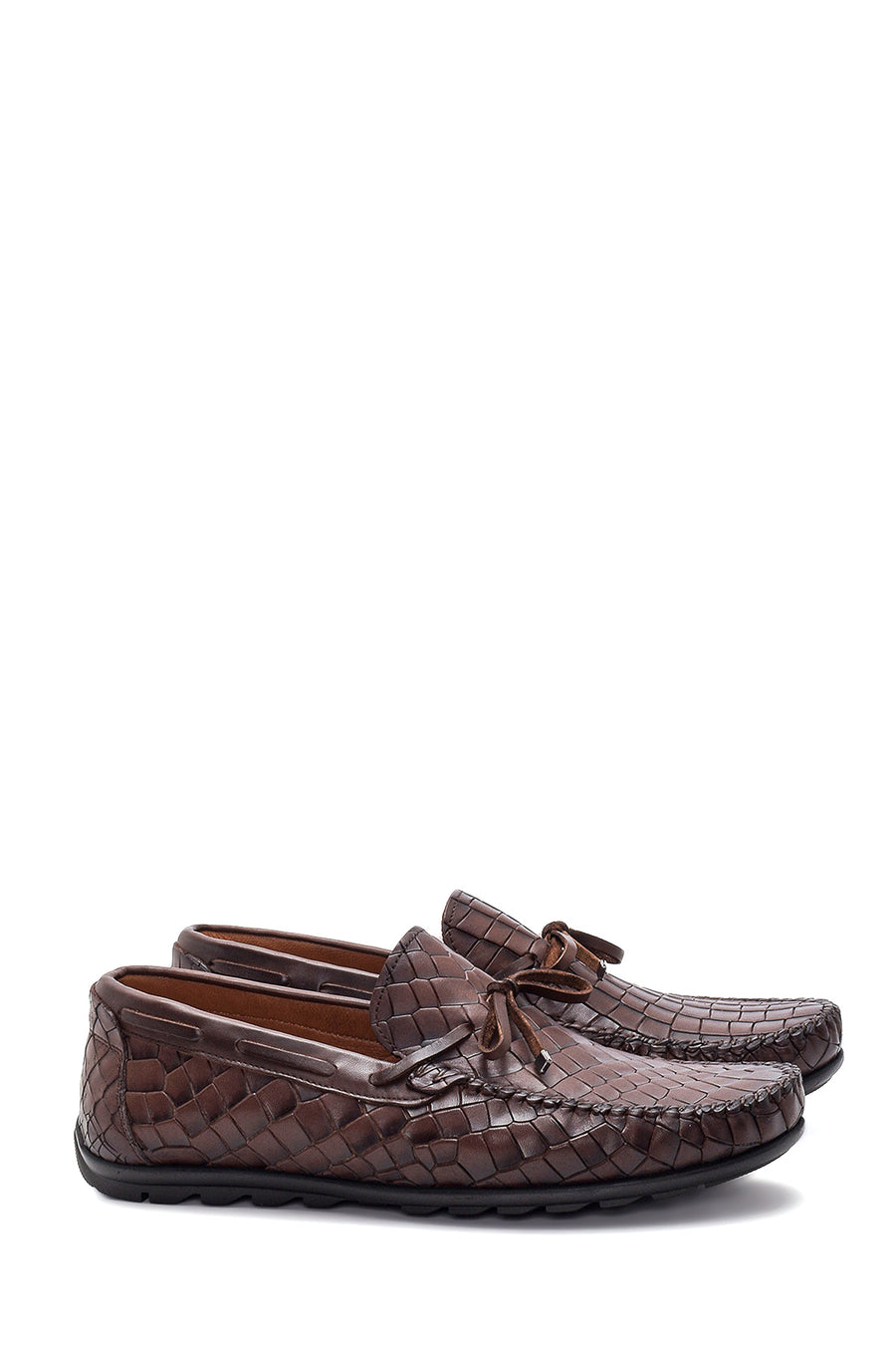 Erkek Deri Kroko Loafer