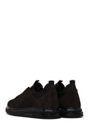 Erkek Kahverengi Bağcıklı Süet Deri Sneaker | Derimod