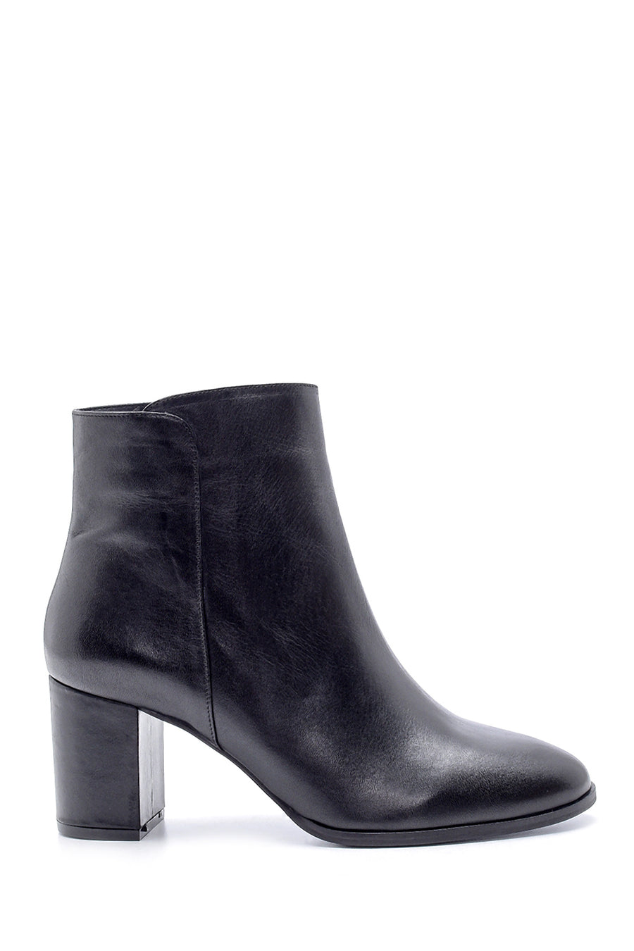 Women's Leather Heeled Boots 20WFD138618 | Derimod