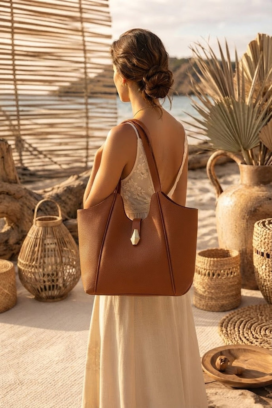 Woman Taba Long Strap Shoulder Bag