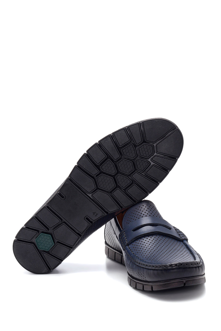 Men's Leather Perforated Casual Loafer