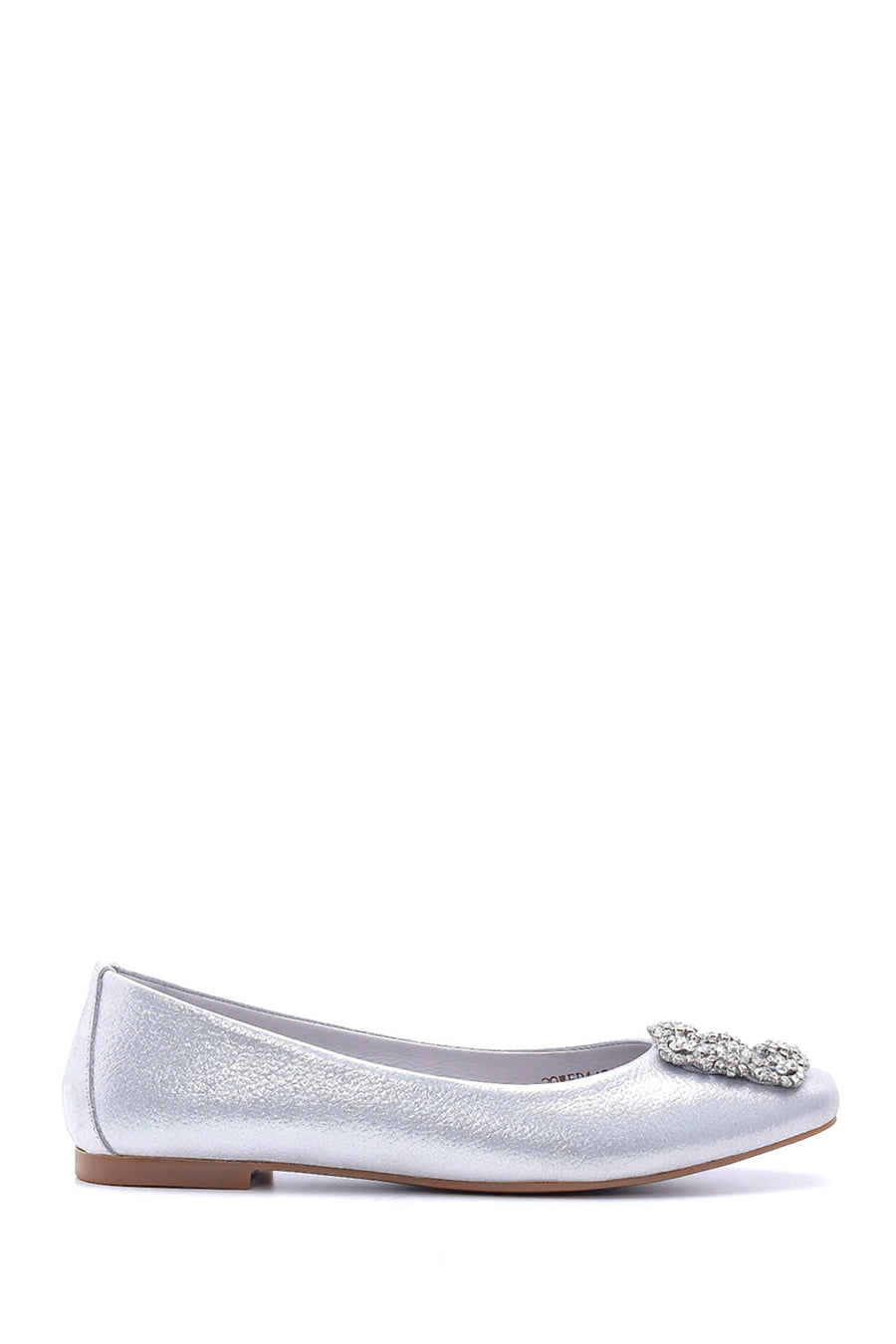 Women's Leather Stone Ballerinas 20WFD110032 | Derimod