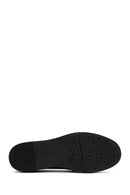 Woman Black Buckled Patent Leather Leather Comfort Loafer | Derimod