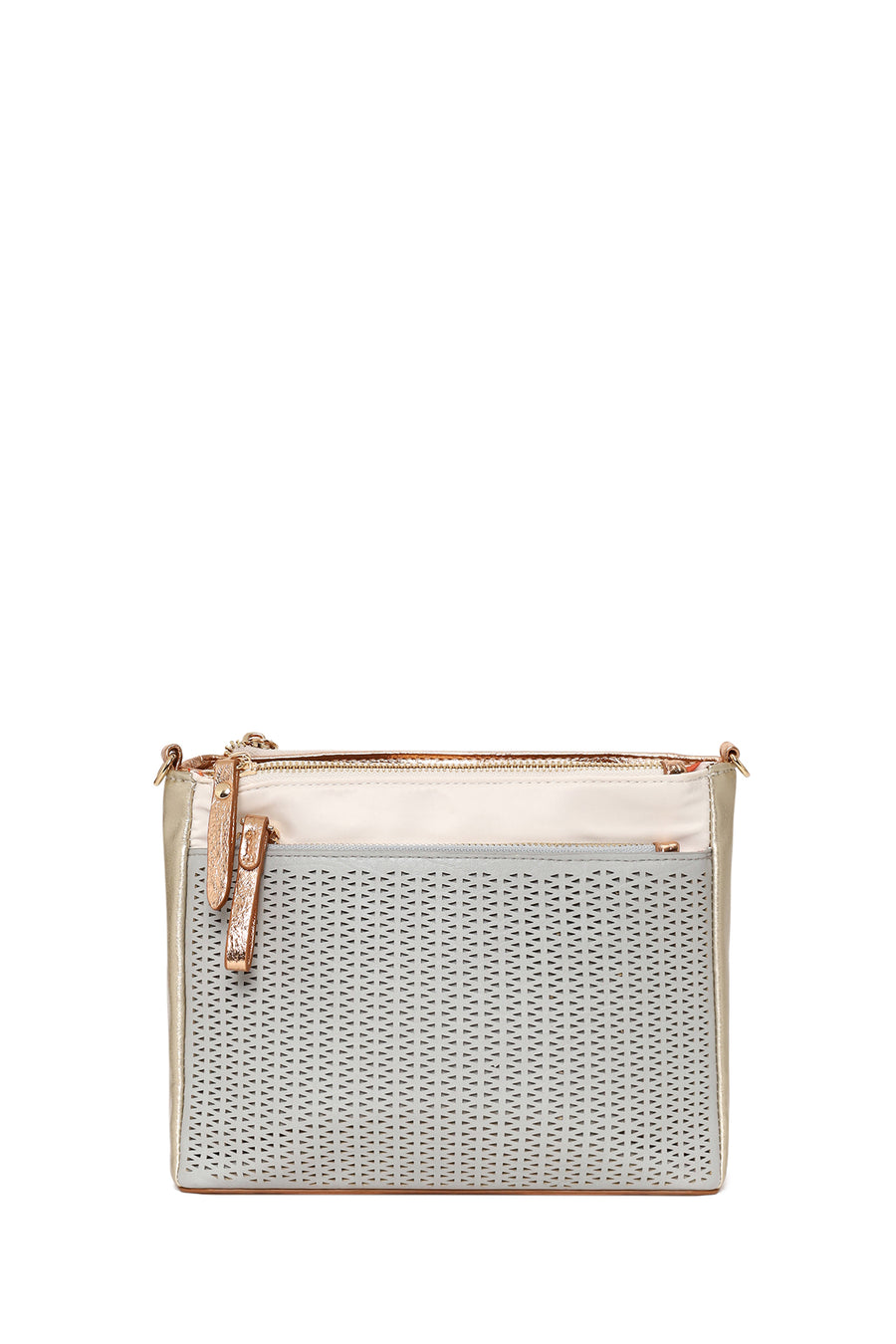 Woman Blue Long-Strap Crossbody Bag